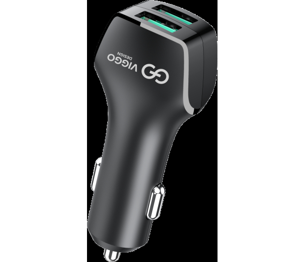 VIGGO DESIGN 2xUSB 2.4A Czarna - 1458554 - zdjęcie 5